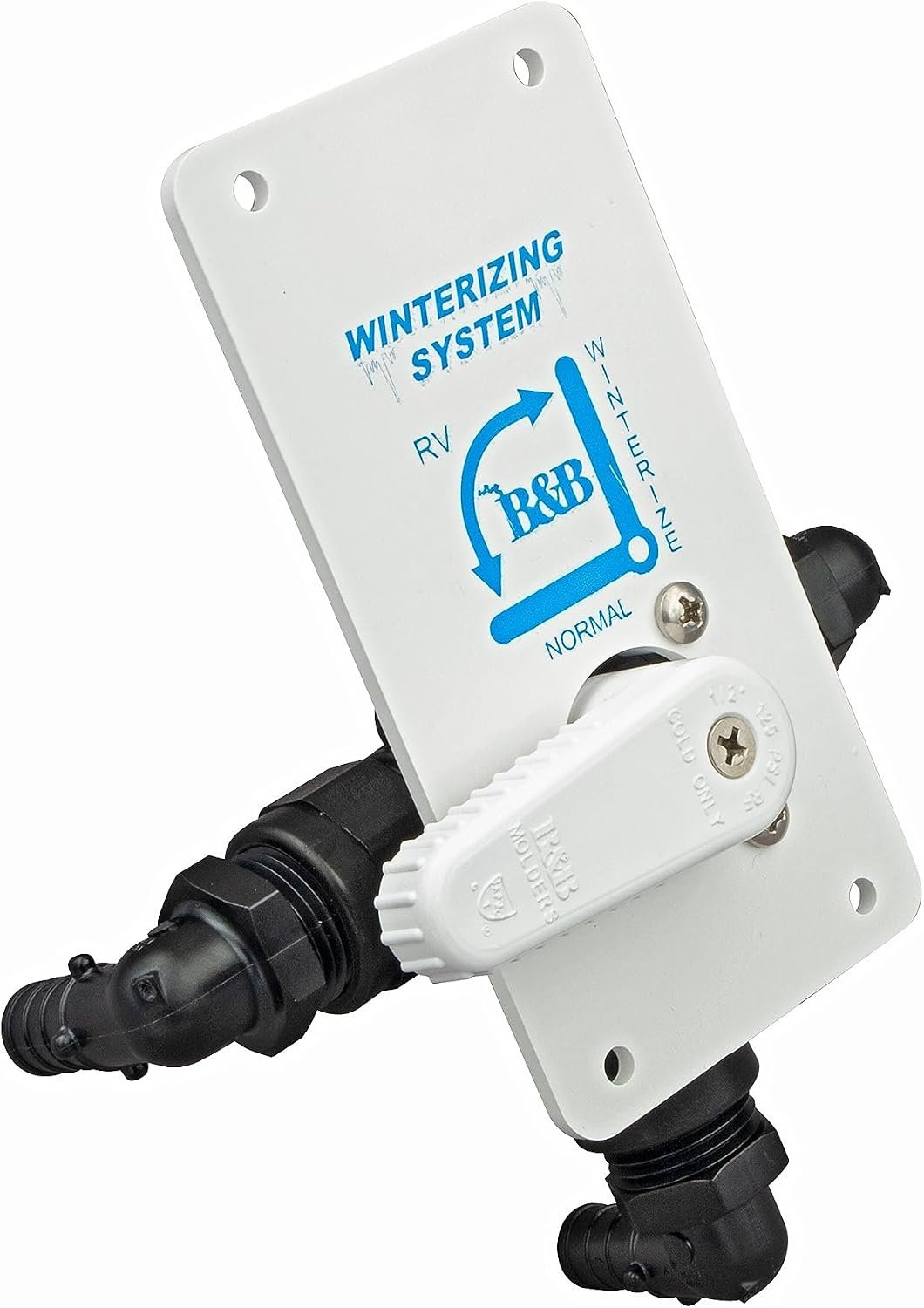 B&B Molders 94230 Winterizing Diverter Valve – RV Water System Bypass Valve – Plumbing Service Component