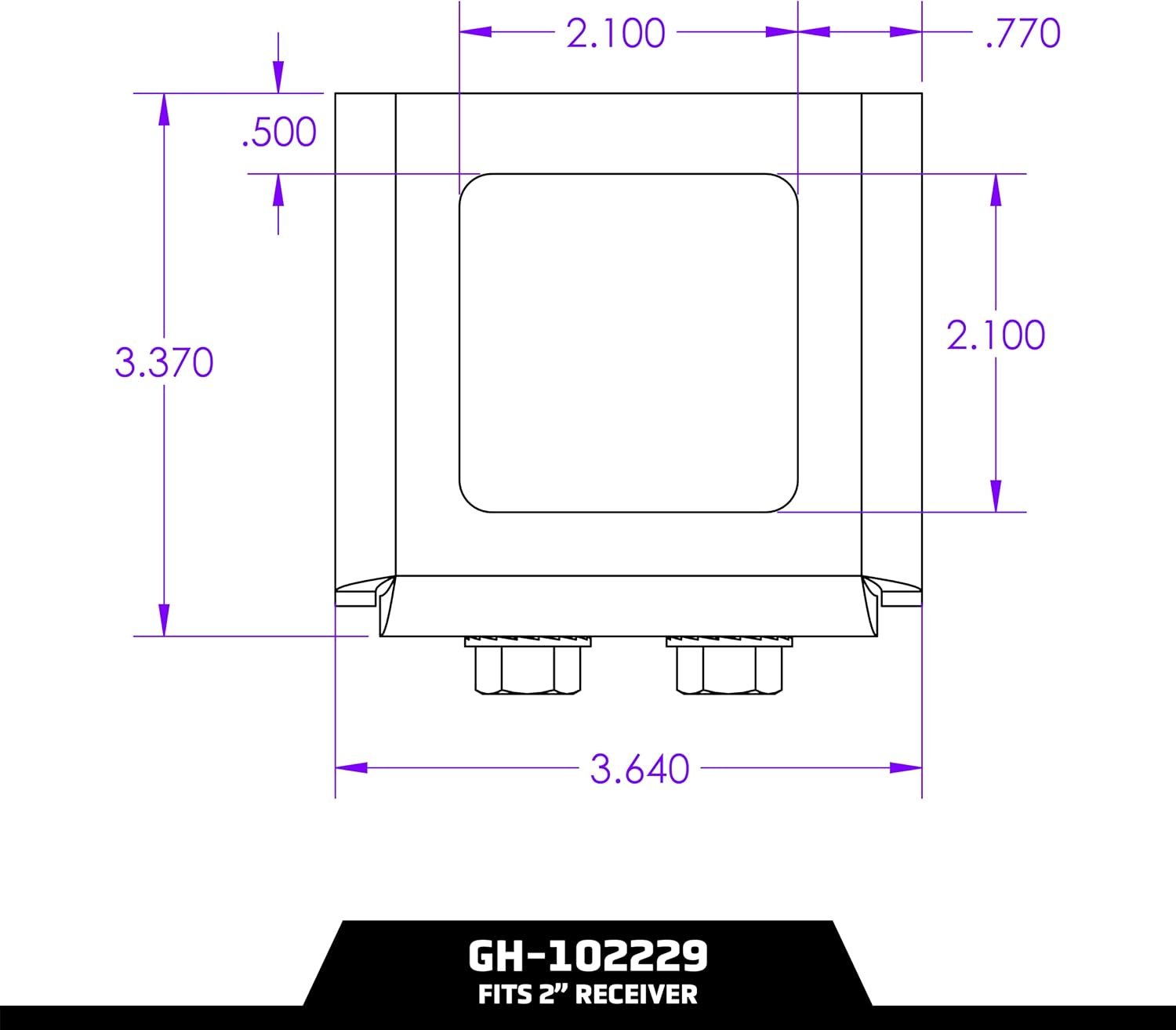 Gen-Y Hitch 2in Bolt-On Anti-Rattle Attachment – Receiver Hitch Stabilizer for Reduced Noise and Movement - Image 4