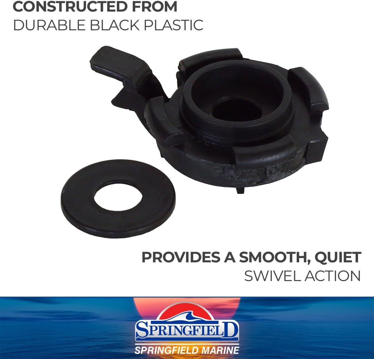 Springfield 2171003 Taper-Lock Seat Swivel Bushing – Black Replacement Bushing with Included Washer for Hi-Lo Swivels - Image 3