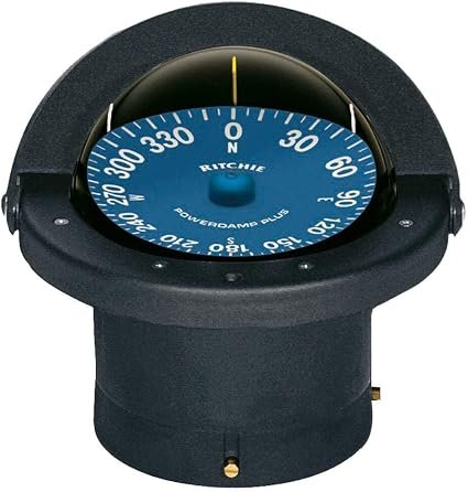 Ritchie Navigation SS2000 SuperSport Compass – 4.5in Direct-Reading Black Dial, Flush Mount Marine Compass