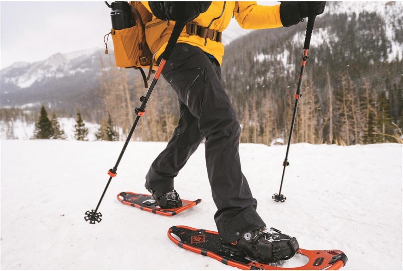 Airhead Yukon Charlie's 803015 Spin Snowshoes – 21 Inch Red Recreational Snowshoes for Winter Hiking and Trail Exploration - Image 3