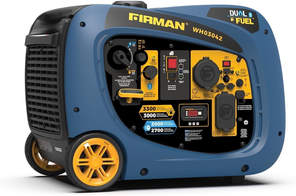 Firman WH03042 Dual Fuel Inverter Generator – 3200 Starting Watts with Electric Start for Gasoline or Propane Operation - Image 4