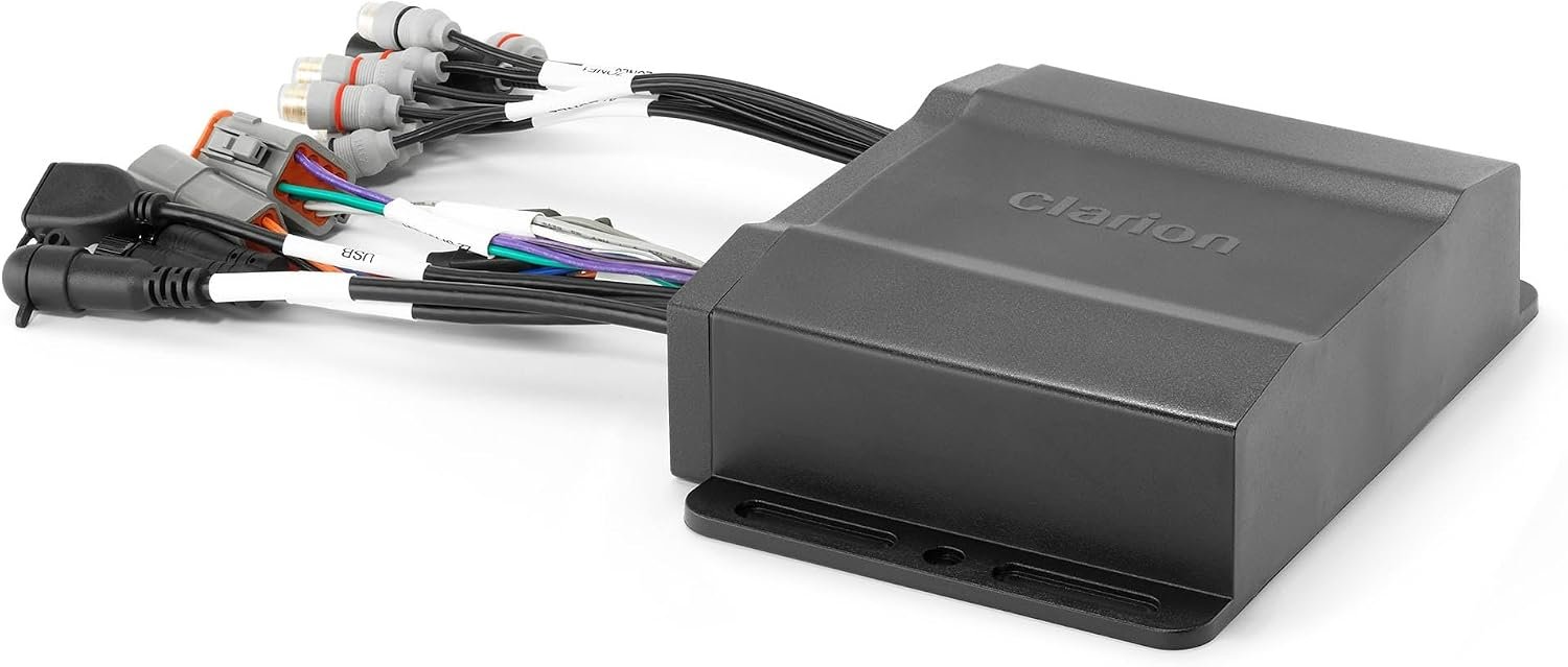 Clarion CMM30BB Hideaway Marine Source Unit – Bluetooth Audio Receiver with Compact Black Box Design - Image 2