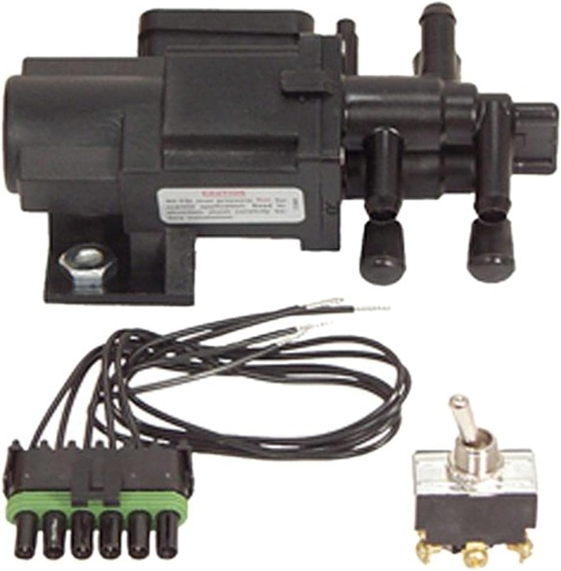 Pollak 42308P Fuel Tank Selector Valve – 6-Port Electric Switching Valve for Dual Fuel Tank Vehicle Systems