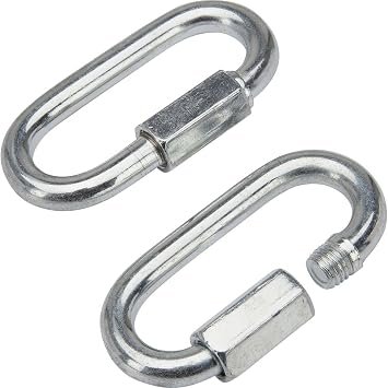 Reese 7007900 Safety Chain Quick Links – 5/16in Steel Connectors with 5000 lb Working Load Capacity 2-Pack