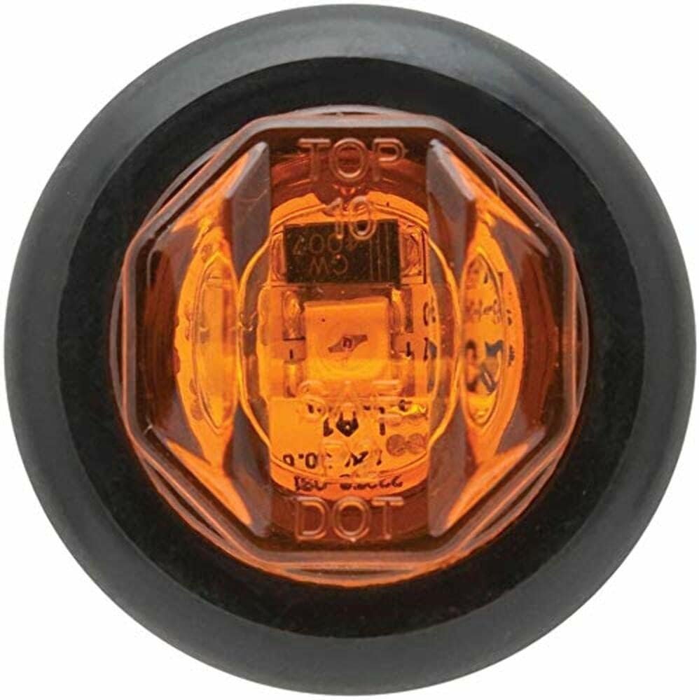 Optronics MCL12AK LED Uni-Light Kit – 1.09in Amber P2 Marker Light with Waterproof Polycarbonate Housing and Grommet - Image 2