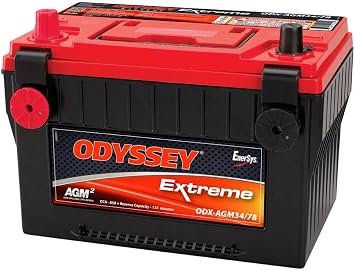 ODYSSEY ODX-AGM34/78 PC1500 AGM Battery – Dual Terminal Design with 850 CCA and 135 Minute Reserve Capacity