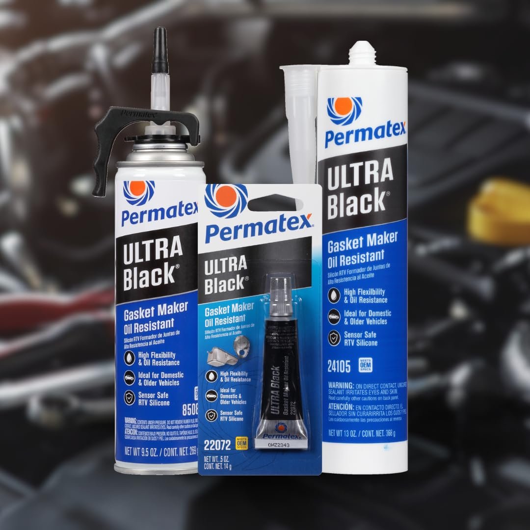 Permatex 85080 Maximum Oil Resistance RTV Silicone Gasket Maker – Sensor-Safe Sealant for Oil-Exposed Engine Components - Image 7