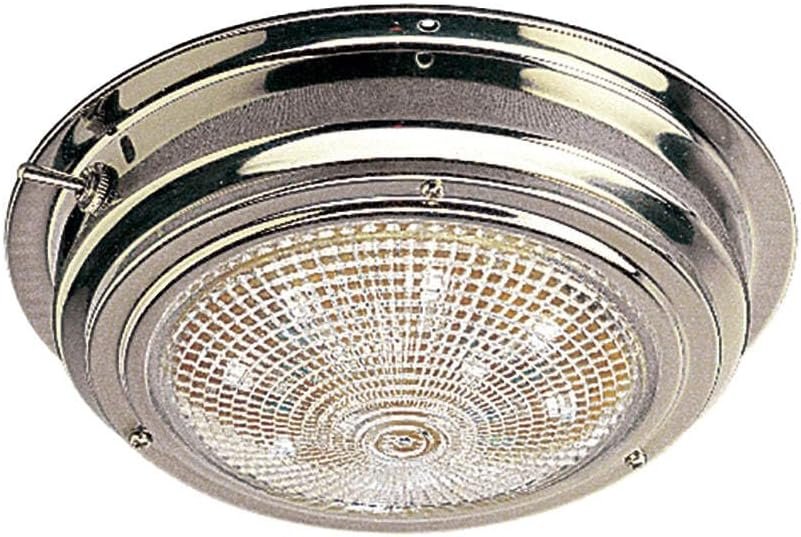 Sea-Dog 4002031 Stainless Steel LED Dome Light – 5in Lens with Marine-Grade Housing and LED Illumination