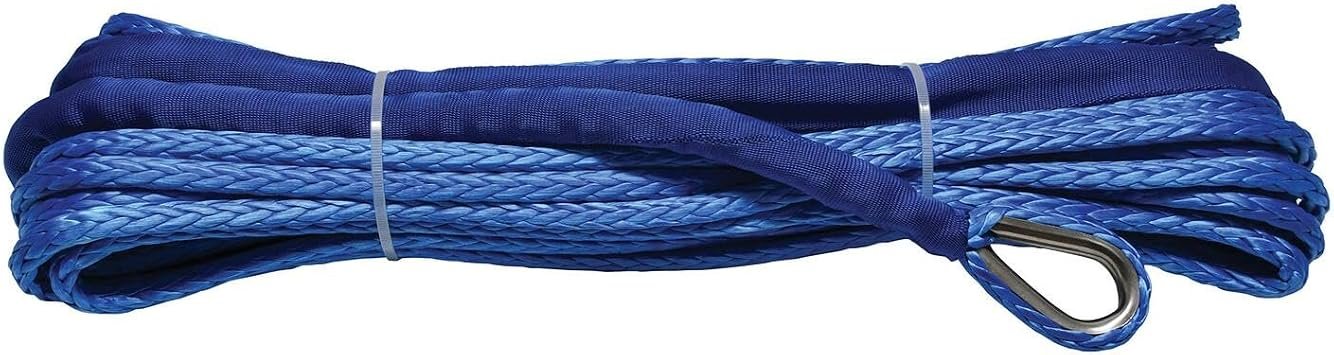 Superwinch 8924642 Synthetic Rope Assembly for S7500 Winch – Replacement Synthetic Line with Hook and Drum Attachment