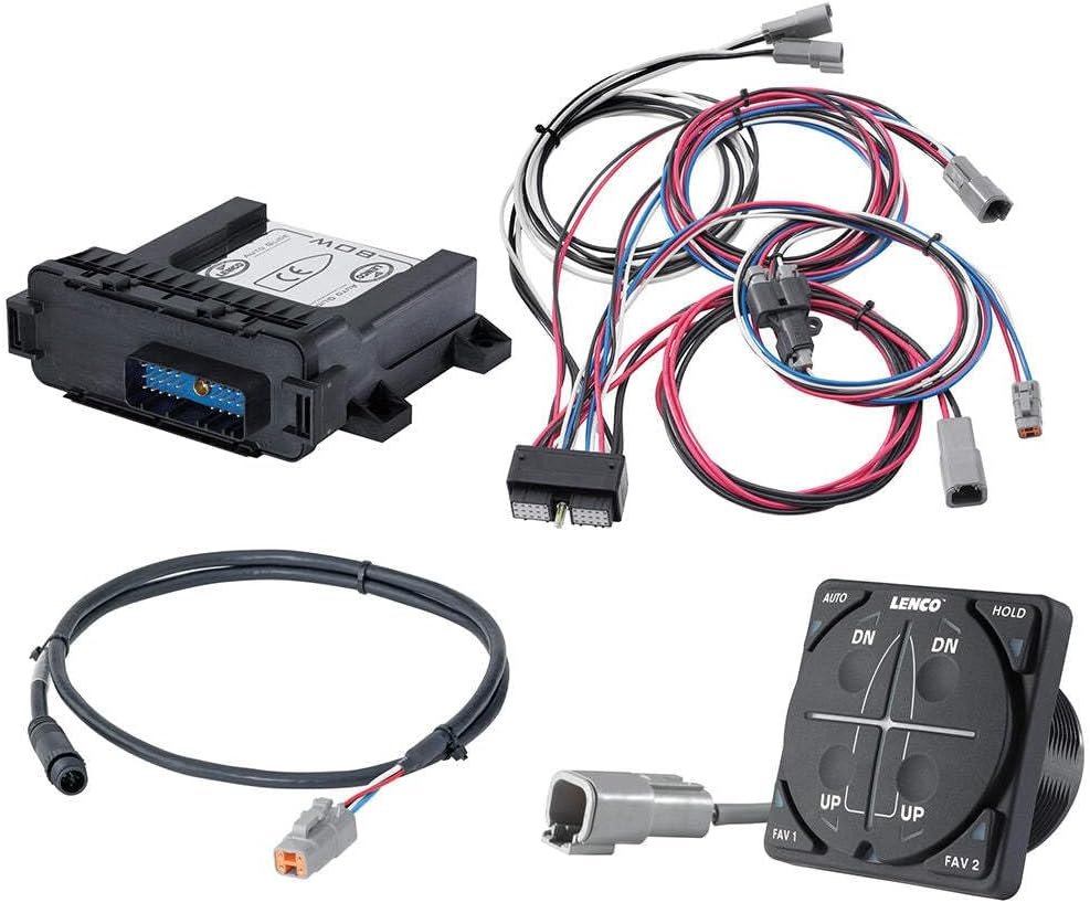 Lenco 15504101 Auto Glide Single Actuator Kit – Automatic Trim Control System without GPS or NMEA 2000
