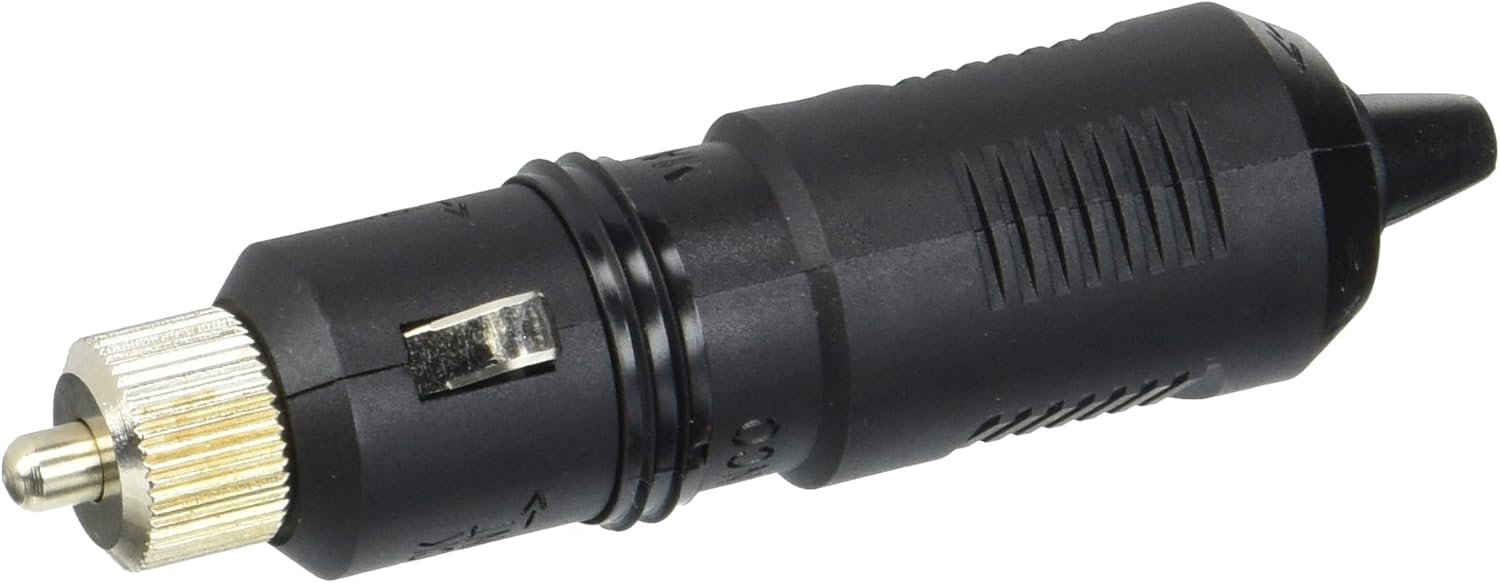 Marinco 12VPGRV 12V Plug – 2-Wire Polarized Connector with Ergonomic Grip for RV and Marine 12V Power Systems