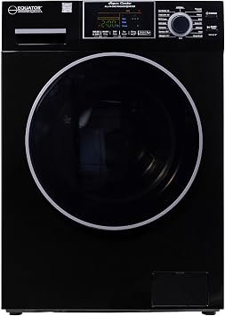 Pinnacle 224600LB Large Super Combo Washer Dryer – 15 lb Capacity Black Finish with Ventless Drying System