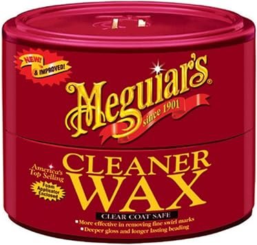 Meguiar’s A1214 Cleaner Wax Paste – 14 oz One-Step Car Wax, Cleans Paint and Adds Protective Shine
