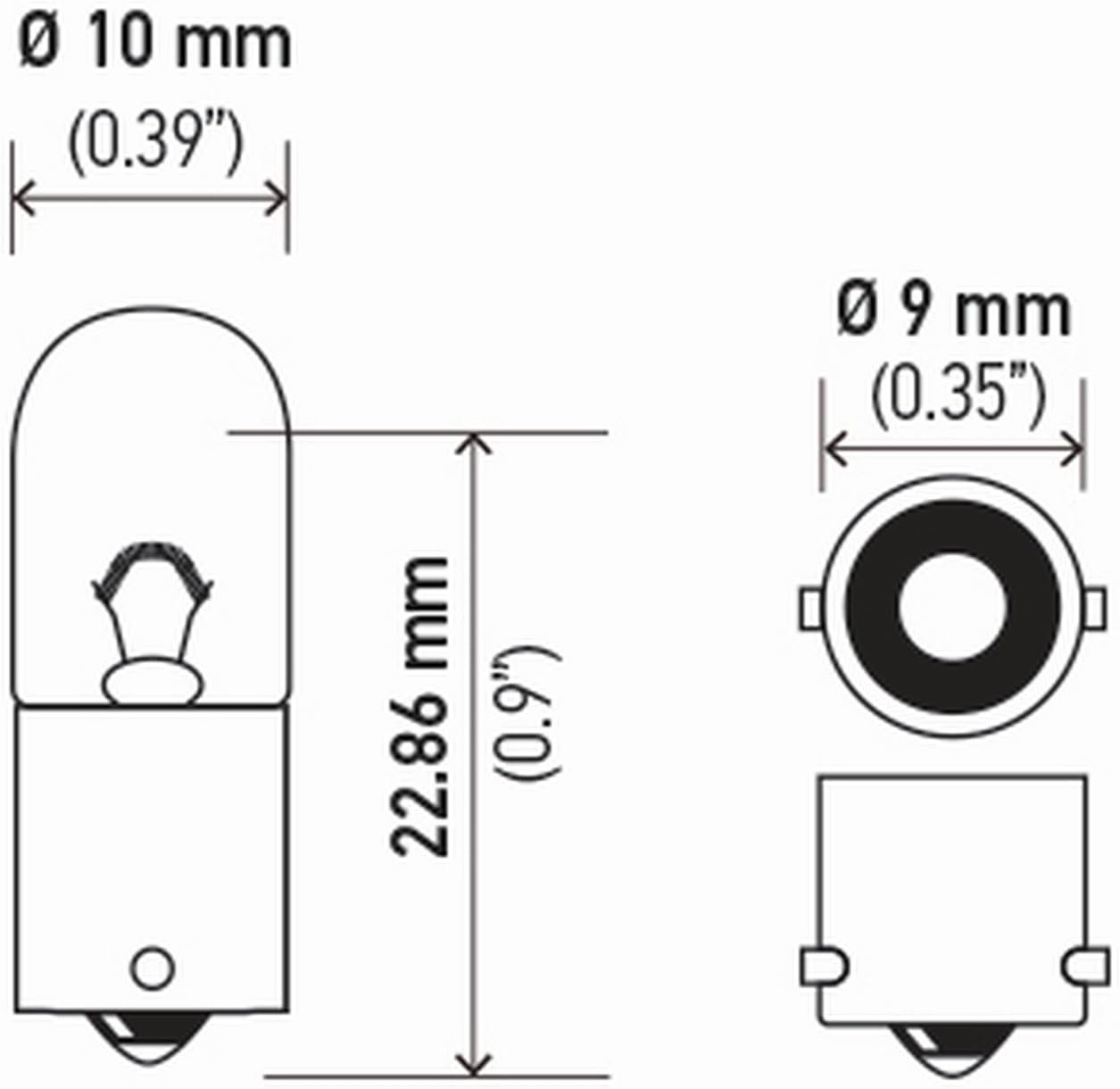 HELLA 3930 Miniature Incandescent Bulb – 24V 4W BA9s Base, T2.75 Glass Design for Instrument and Interior Lighting - Image 4