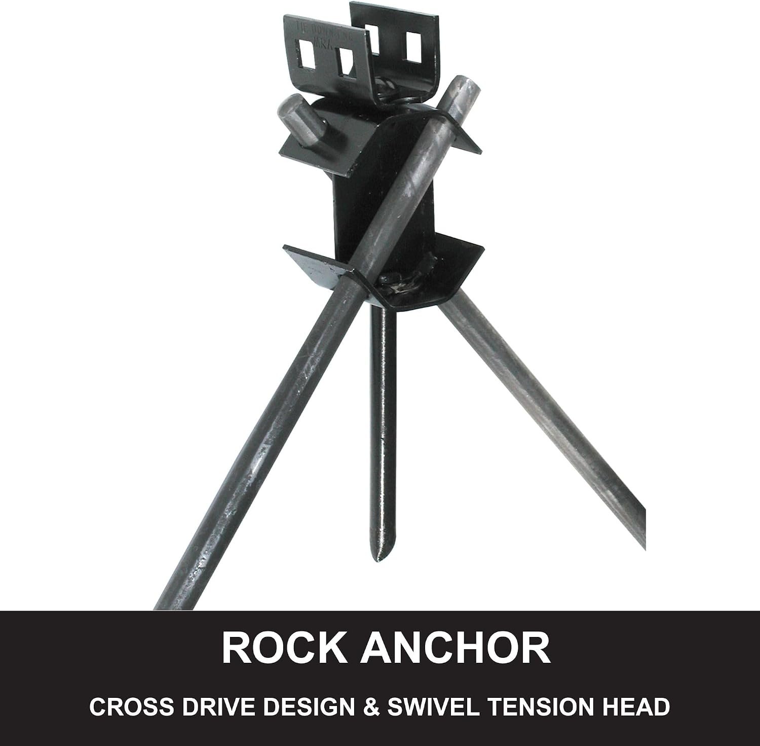 Tie Down 59110 Cross Drive Rock Anchor – Heavy-Duty Ground Anchor for Mooring and Tie-Down Applications - Image 6