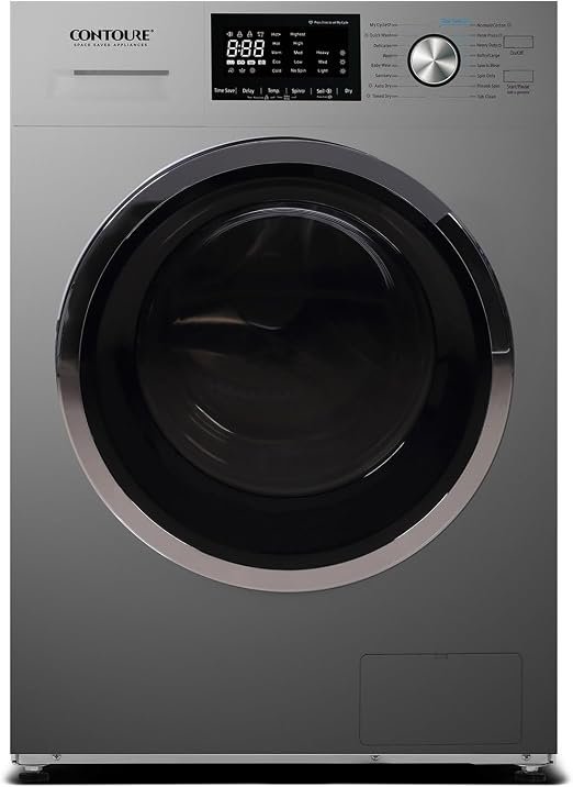 Contoure RVWD900S 2.7 Cu Ft Ventless Washer Dryer Combo – Stainless Finish All-in-One RV Laundry Appliance