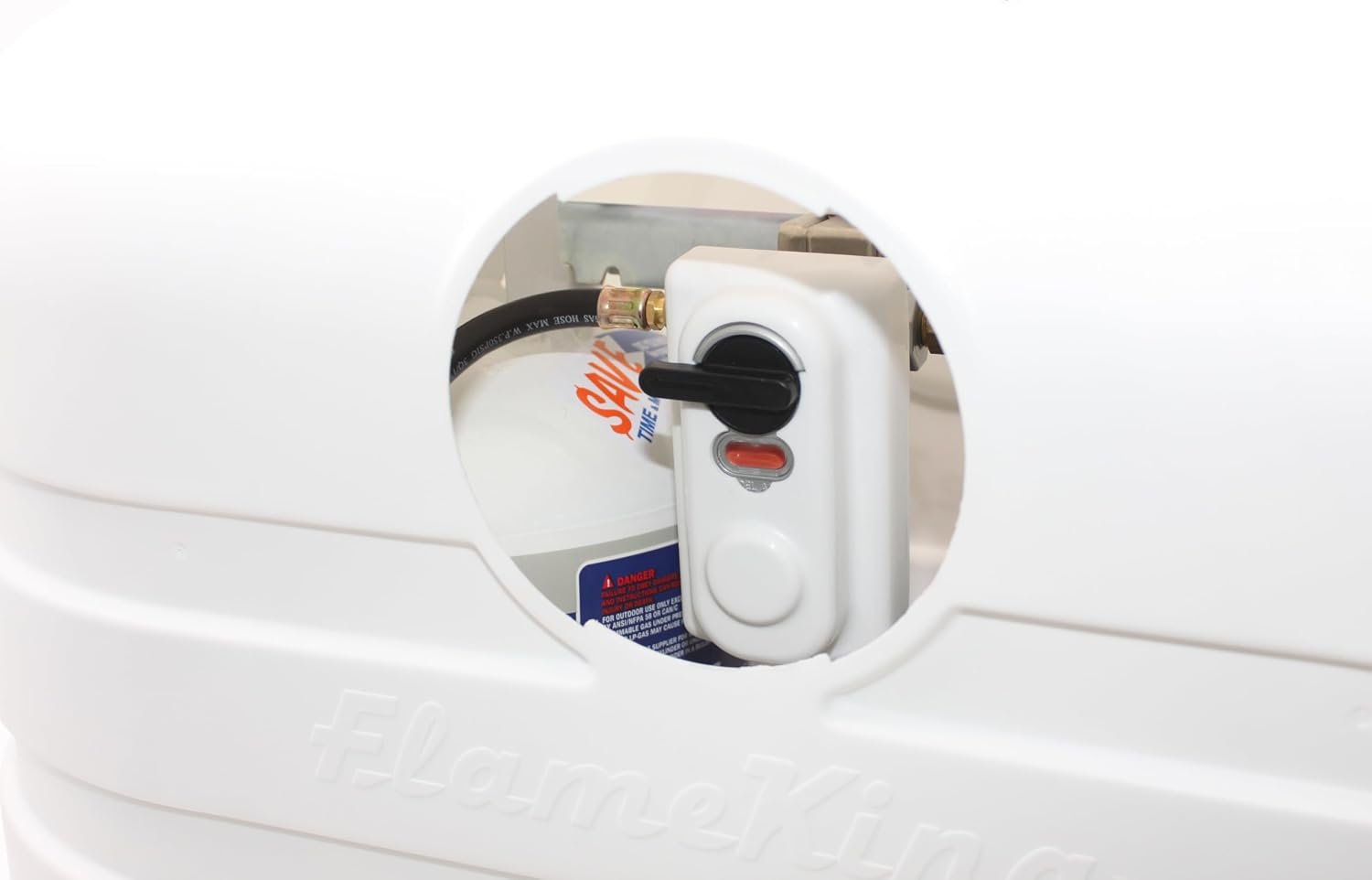 Flame King PCCRV30WHT Dual 30 lb Propane Tank Cover – White RV Cylinder Protection Cover for Twin LP Tanks - Image 4