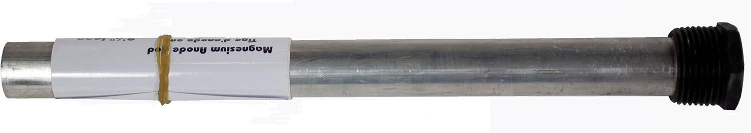 Aqua Pro 69716 Water Heater Anode Rod – 9.5in Magnesium Rod with 3/4in MPT Threads, Lead-Free Single Pack