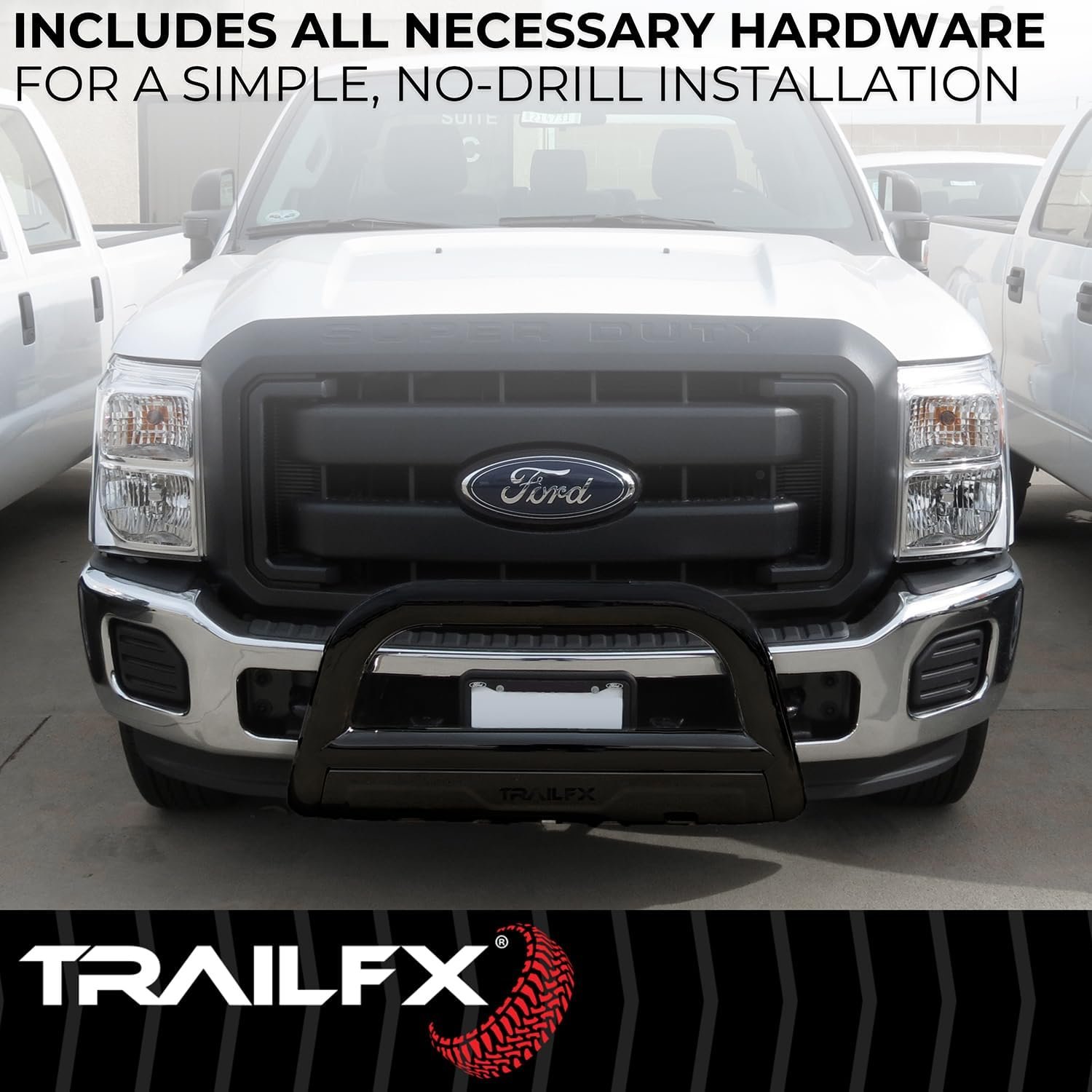 TrailFX B0045T Bull Bar – 3in Titanium Black Powder-Coated Steel – Fits 2024-2025 Toyota Tacoma - Image 6
