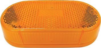 Peterson 10815A Replacement Lens – Amber Direct-Fit Lens for Compatible Marker and Turn Signal Lighting Assemblies