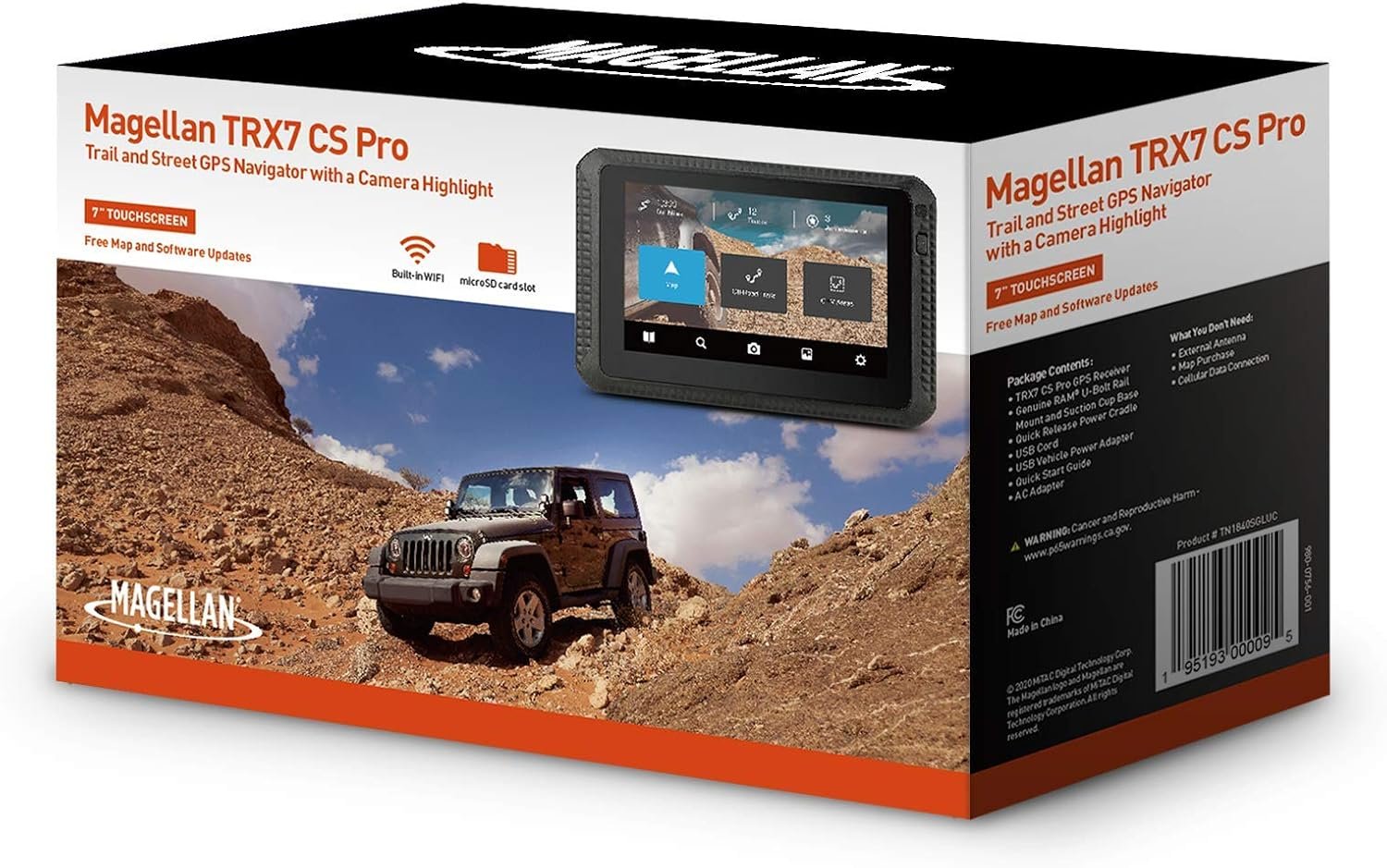 Magellan TN1840SGLU TRX7 CS Pro GPS Navigator – 7in Touchscreen – Trail Mapping – Adventure Vehicle Navigation - Image 3