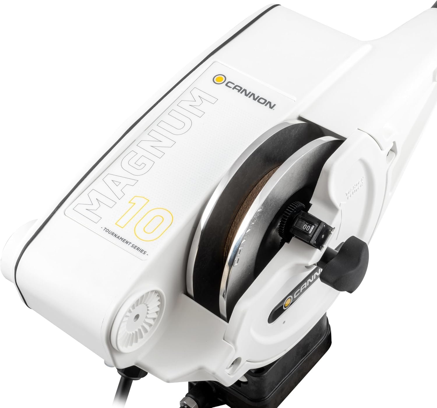 Cannon Magnum 10 STX TS 1902310 Electric Downrigger – White Tournament Series with 24in-53in Telescopic Boom - Image 3