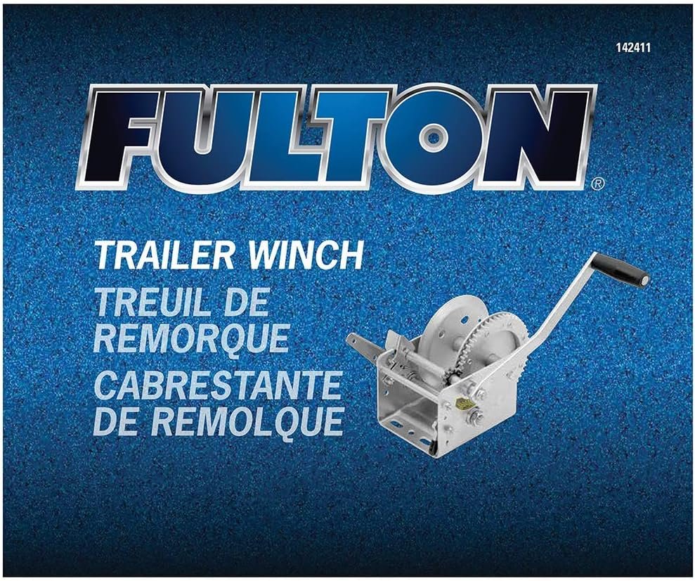 Fulton 142411 Two-Speed Brake Winch – 2600 lb Trailer Winch with Automatic Brake System and Heavy-Duty Gear Train - Image 4