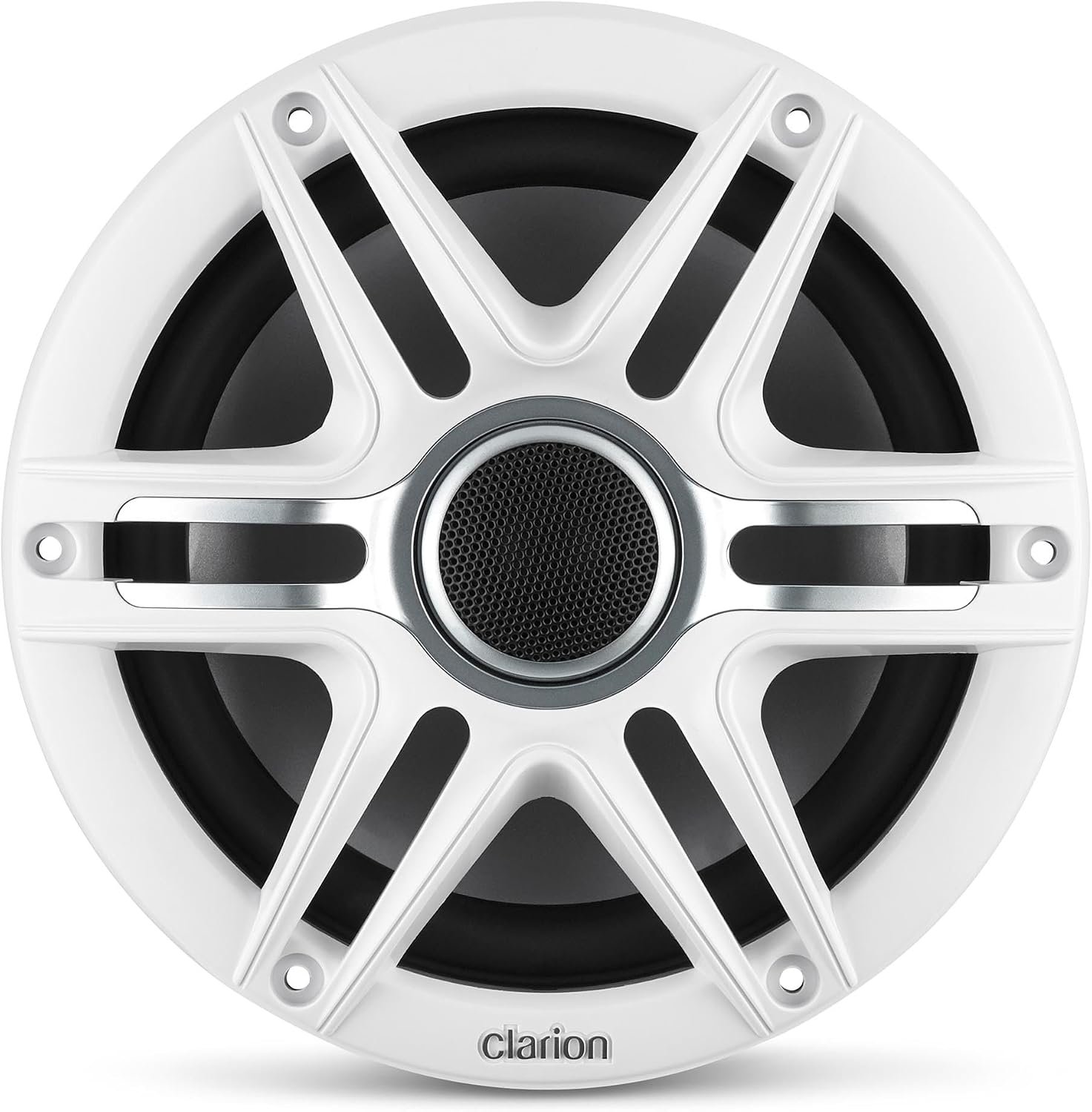 Clarion 92621 7.7-Inch Coaxial Marine Speakers – 100W RMS Power Handling with RGB LED Illumination and IP55 Rating - Image 2