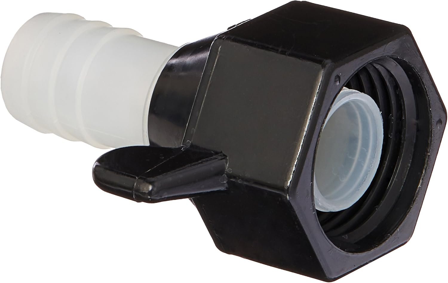 SHURFLO 2442926 1/2in Barb Straight Adapter – Nylon Swivel Fitting with Female NPT Connection for Water Pumps
