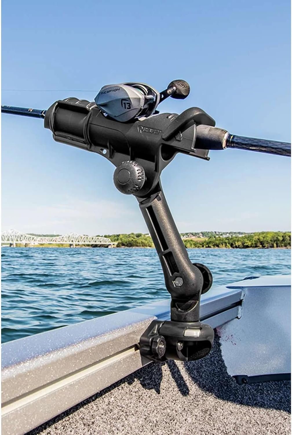 RAILBLAZA 02-4140-11 Fish Finder Mount R-Lock S – 3-Axis Adjustable Electronics Mount for Units up to 5.5 lb - Image 2