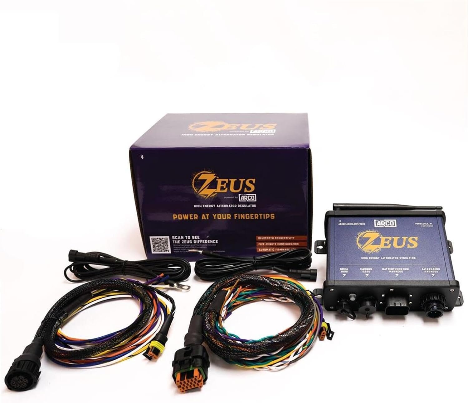 ARCO Marine AZ1000 Zeus Smart Charger – Advanced Marine Battery Charging System with Multi-Stage Charging Technology