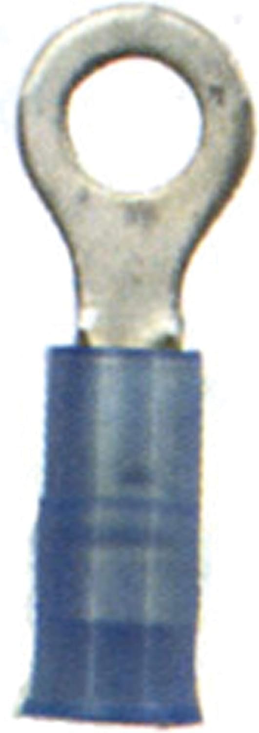 Ancor 230213 Nylon Ring Terminal – 16-14 AWG Connector with #10 Stud Opening, 6-Pack