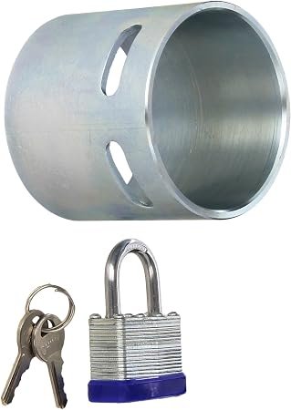 Ultra-Fab 48979008 Fifth-Wheel King Pin Sleeve – Lockable Security Sleeve for RV Trailer Hitch Protection