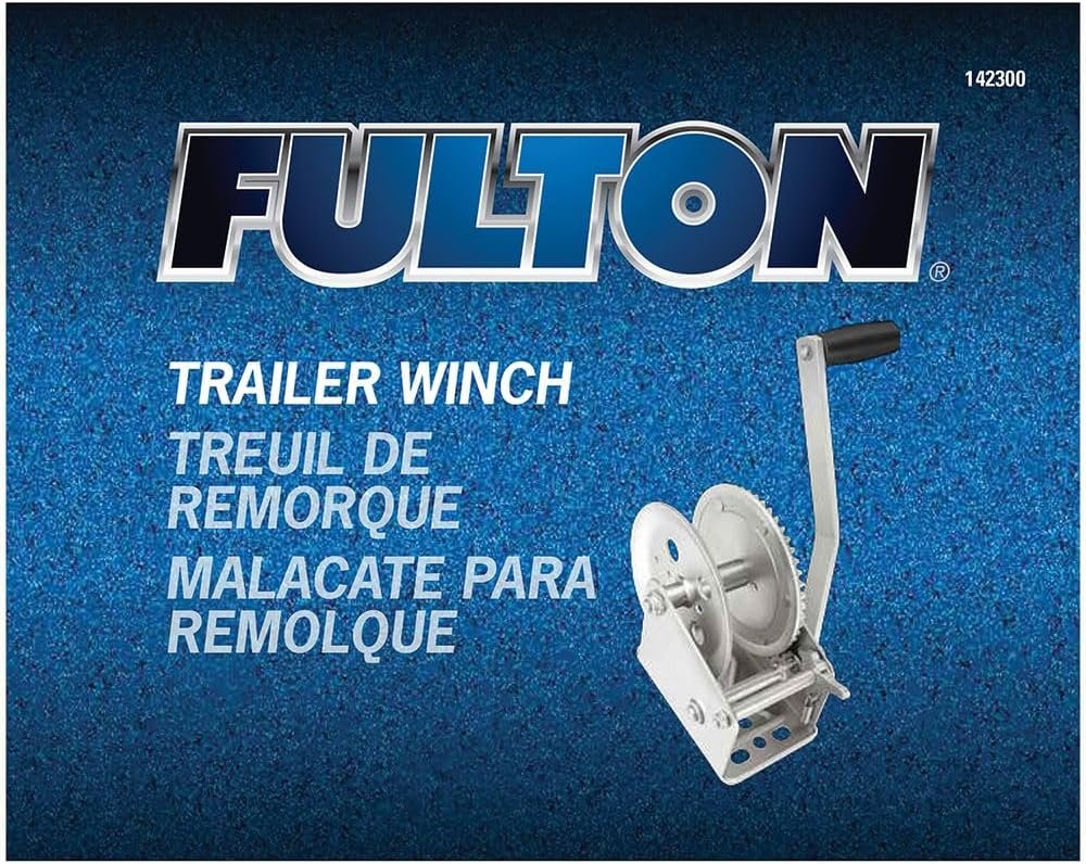 Fulton 142300 Single-Speed Trailer Winch – 1800 lb Capacity Manual Boat Trailer Winch with Ratchet Mechanism - Image 4