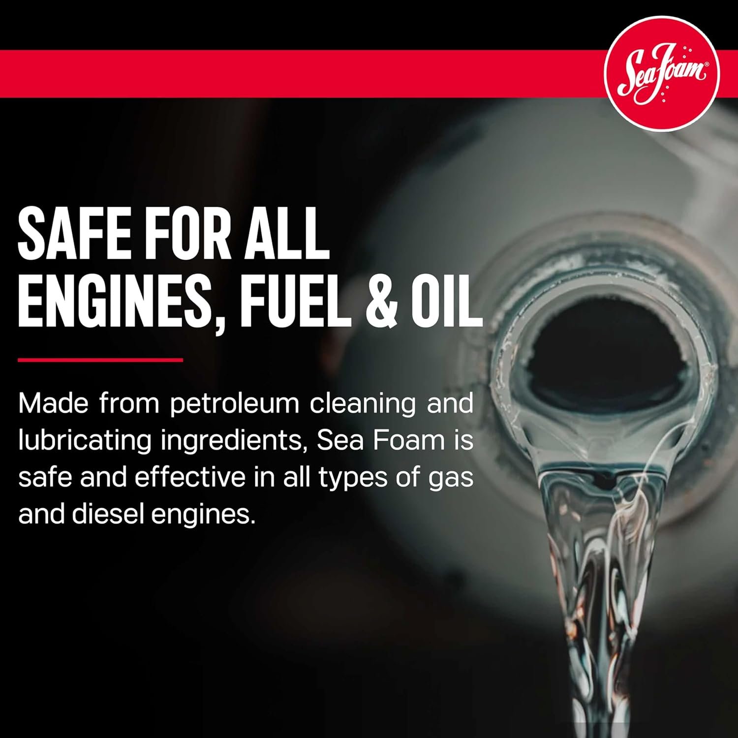 Sea Foam SF16 Motor Treatment – 16oz Fuel System Cleaner and Fuel Stabilizer for Gasoline and Diesel Engines - Image 5