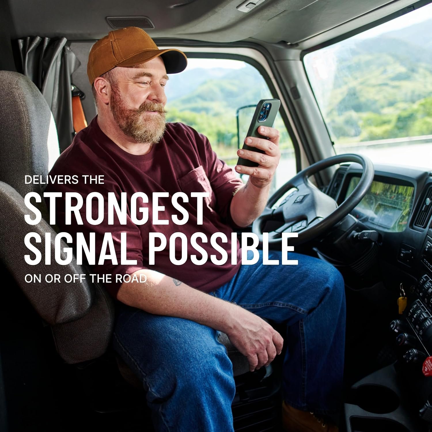weBoost 477154 Drive Reach OTR Kit – 50 dB Multi-User Cell Signal Booster with Trucker Antenna System - Image 4