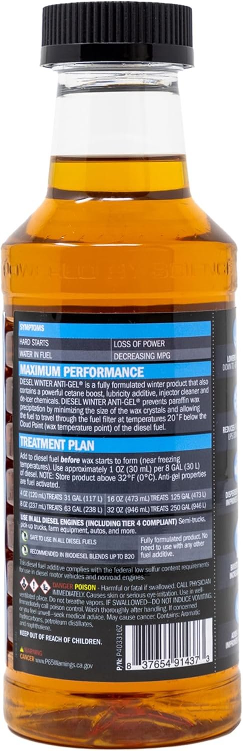 Hot Shot's Secret P403316Z Diesel Winter Anti-Gel – 16oz Round Bottle Fuel Treatment for 125 Gallons and Cold Weather Operation - Image 3