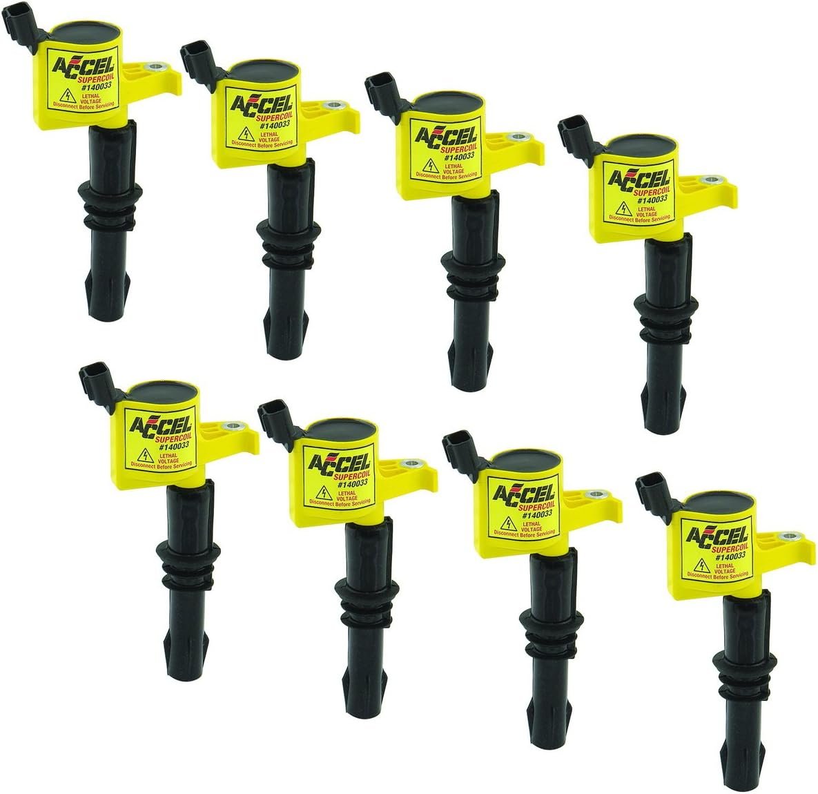 ACCEL 1400338 Ford 3-Valve Motor Coil Set – Performance Ignition Coils for Modular Ford Engines