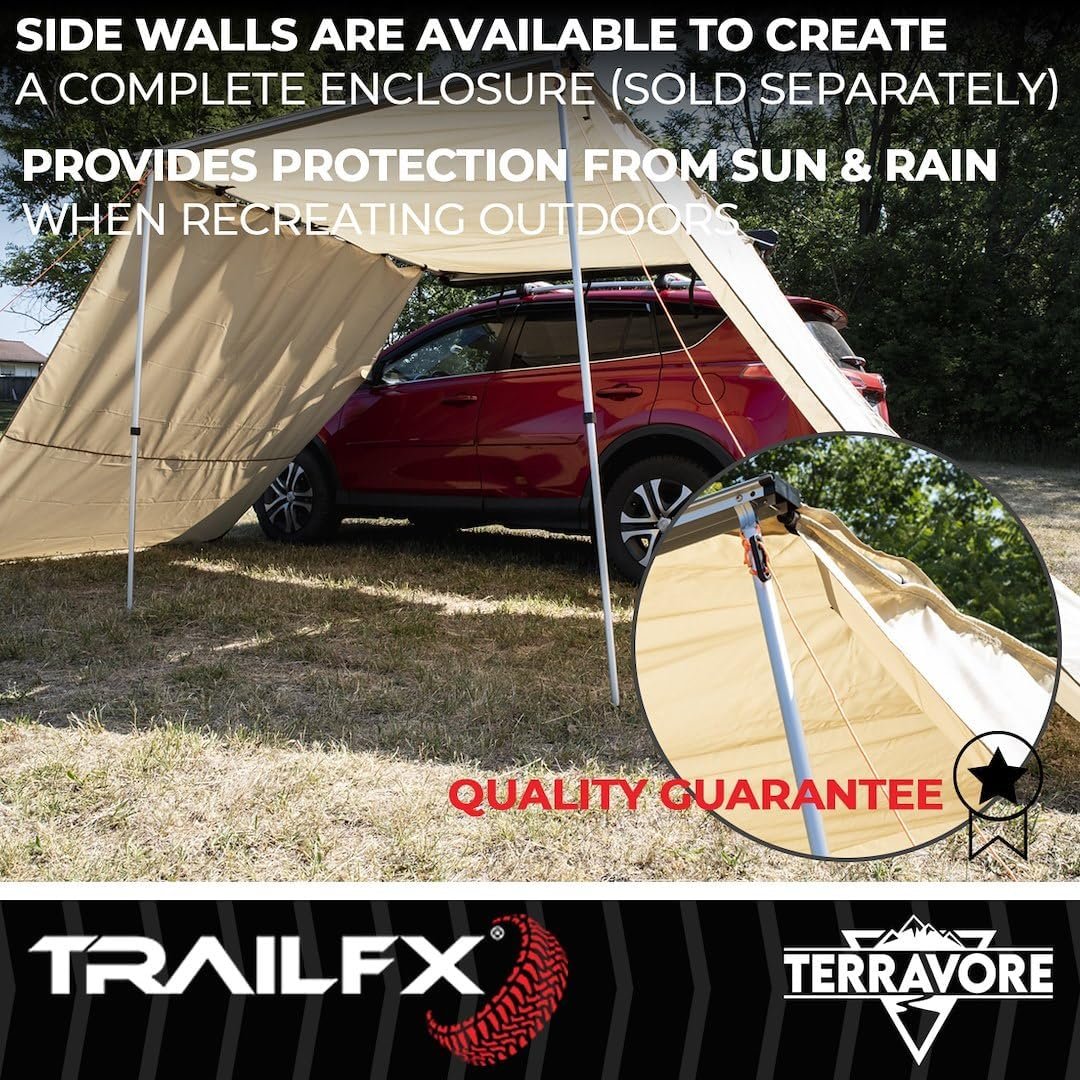 TFX Overland AWN003 Vehicle Awning – 98in x 98in Overland Side Awning with Integrated Aluminum Frame and Travel Cover - Image 5