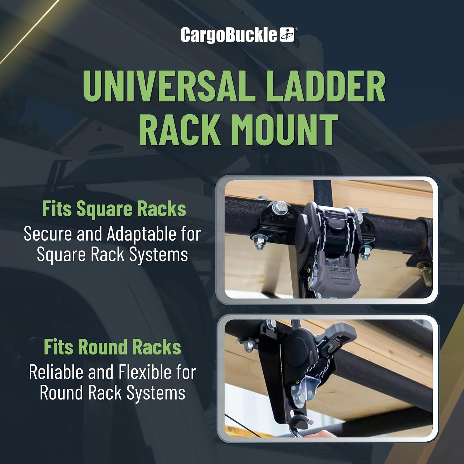 IMMI CargoBuckle F153180 Ladder Rack System – 2in Retractable Tie-Down Assembly for Truck Ladder Rack Cargo Securement - Image 5