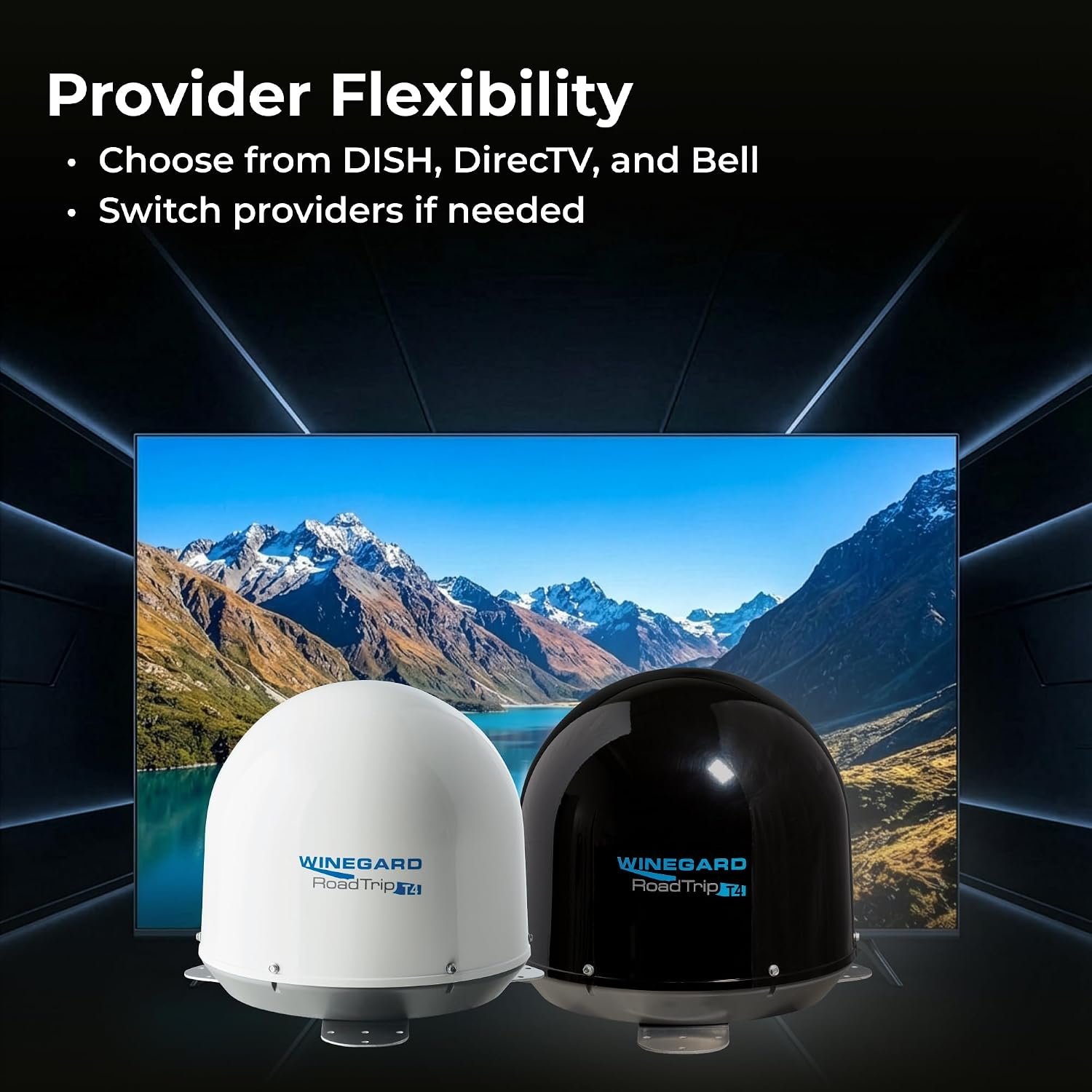 Winegard RT2035T RoadTrip T4 In-Motion Satellite Antenna – Roof Mount, Automatic Tracking, Black Compact RV System - Image 8