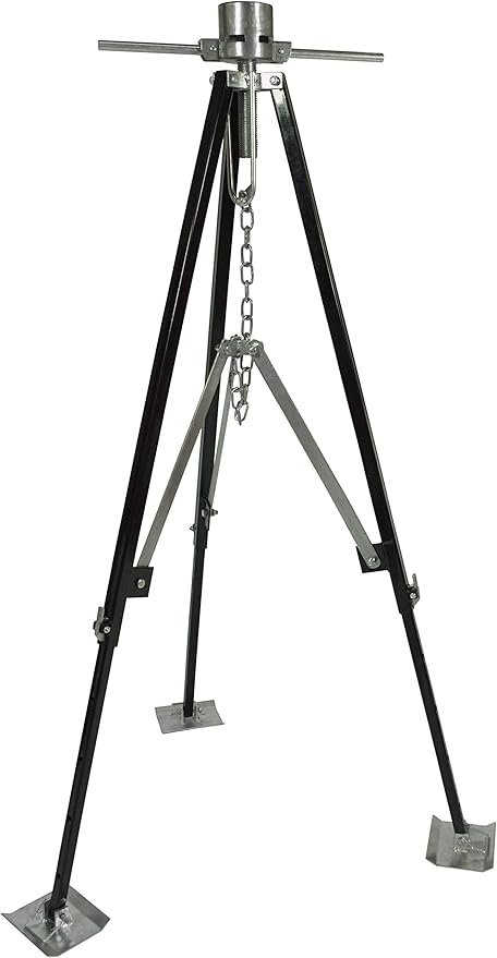 Ultra-Fab 19950600 Adjustable King Pin Tripod Stabilizer – 5,000 lb Capacity Fifth-Wheel RV Stabilizer with 38.5in–50in Height Range