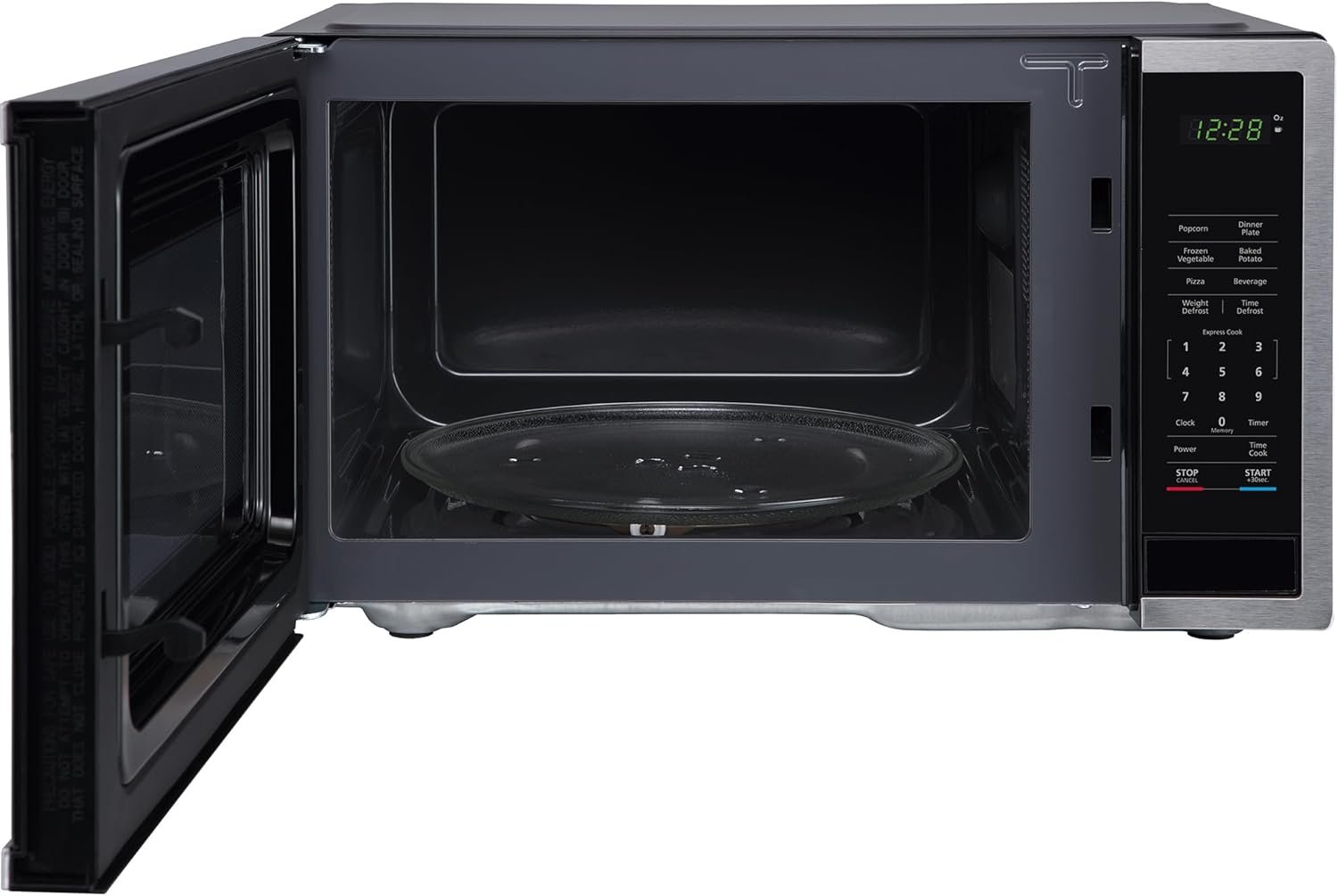 Magic Chef MC110MST Countertop Microwave – 1.1 Cu Ft Capacity – 1000 Watts – Stainless Steel Finish - Image 2