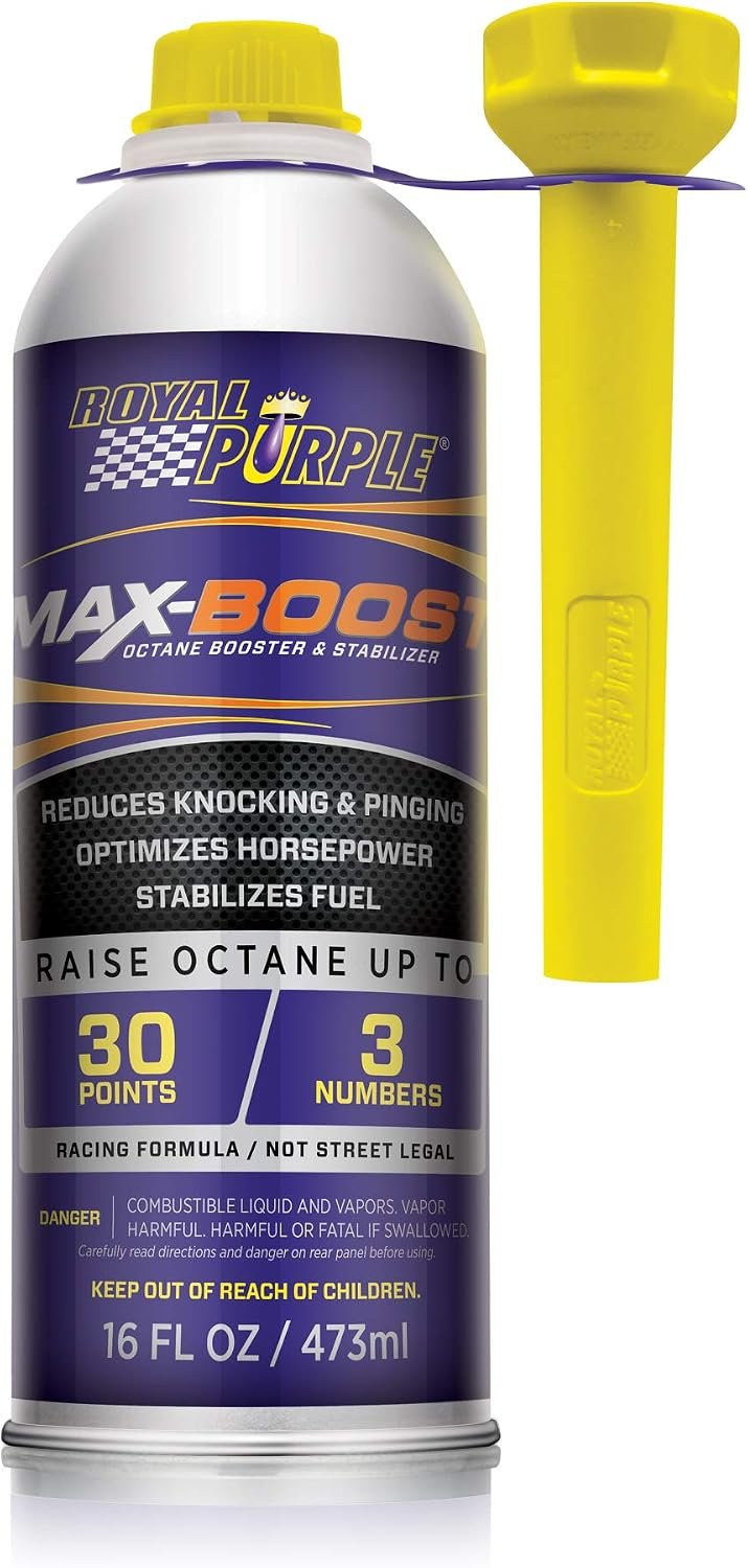 Royal Purple 11757 Max Boost Octane Booster – 16 oz Fuel Additive for Increased Octane and Performance Enhancement