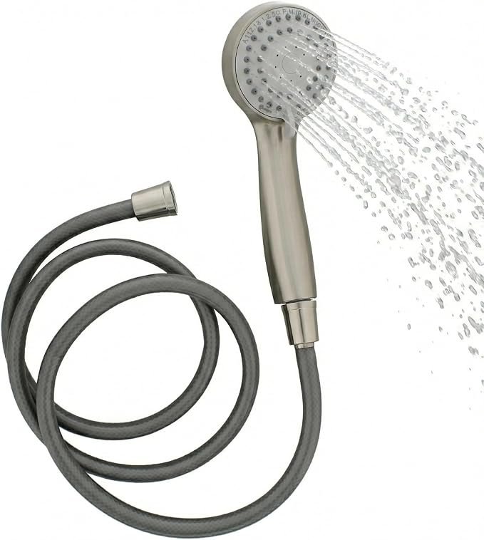 Empire Faucet RDUPAPS70N Deluxe Personal Shower Kit – Brushed Nickel, 3-Function Head, 60in Hose, 2.5 GPM Flow