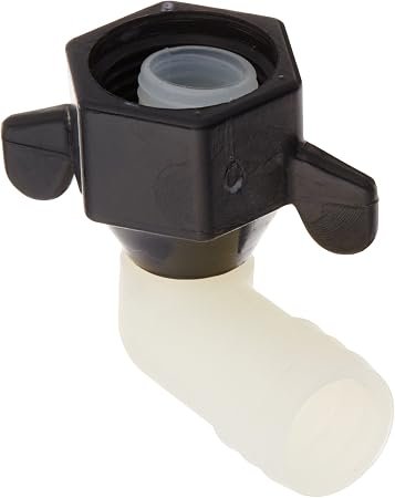 SHURFLO 2443936 5/8in Elbow Adapter – Nylon Swivel Fitting with 1/2in Female NPT Wing Nut Connection