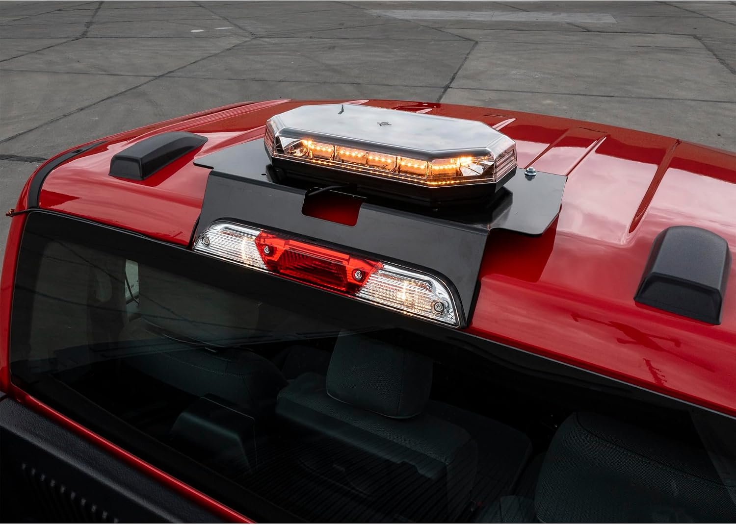 Buyers Products 8895551 Fleet Series Drill-Free Light Bar Cab Mount – Ford F-150 2015+, 22in Platform, 30 lb Capacity - Image 5