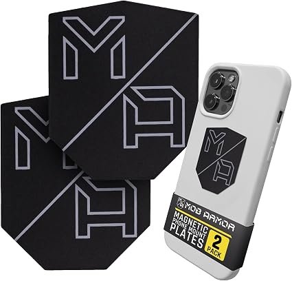 Mob Armor MobNetic Plates 2-Pack MOBNPLACC – Replacement Magnetic Mount Plates for Smartphones and Devices