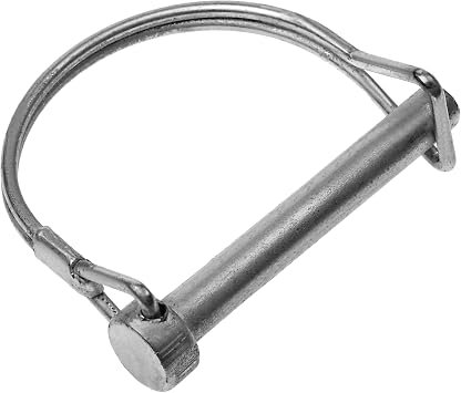 T-H Marine ETR59401DP Round Coupler Safety Pin – Trailer Coupler Retention Pin with Wire Loop Design